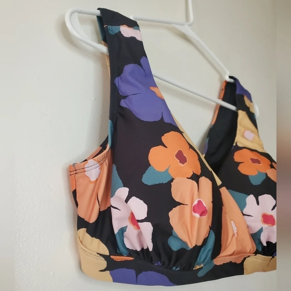 ModCloth Madison Bikini Swim Top Retro Bloom Size 1X